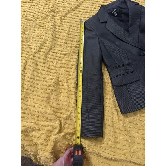 Women’s black metallic blazer, dress jacket Nine West Size 4 Small - Picture 9 of 14